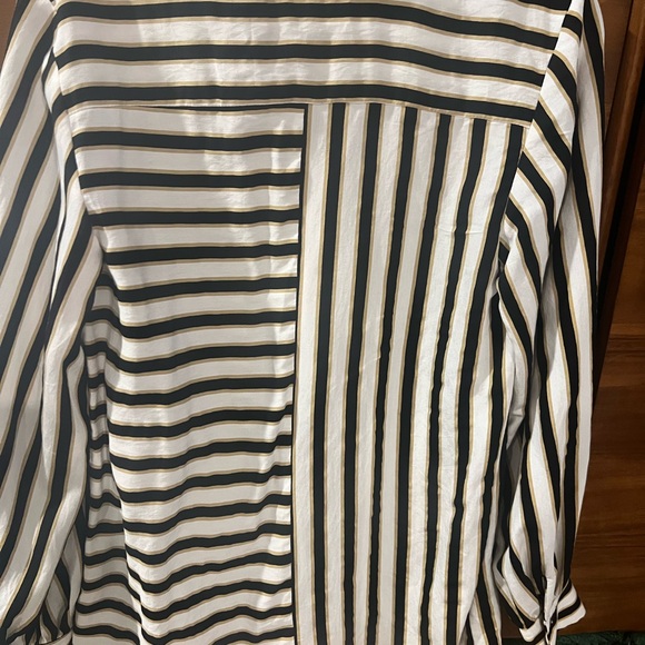 Anthropologie Maeve Silky Striped Button Down - Picture 7 of 7